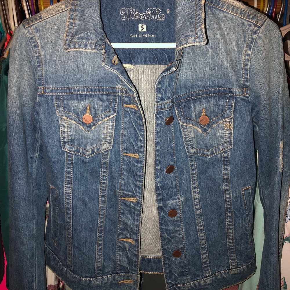 Miss Me distressed denim jacket